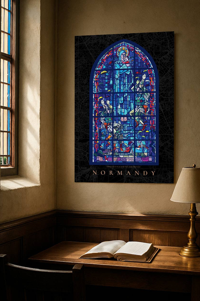 Stained Glass of Église Notre-Dame, Sainte-Mère-Église