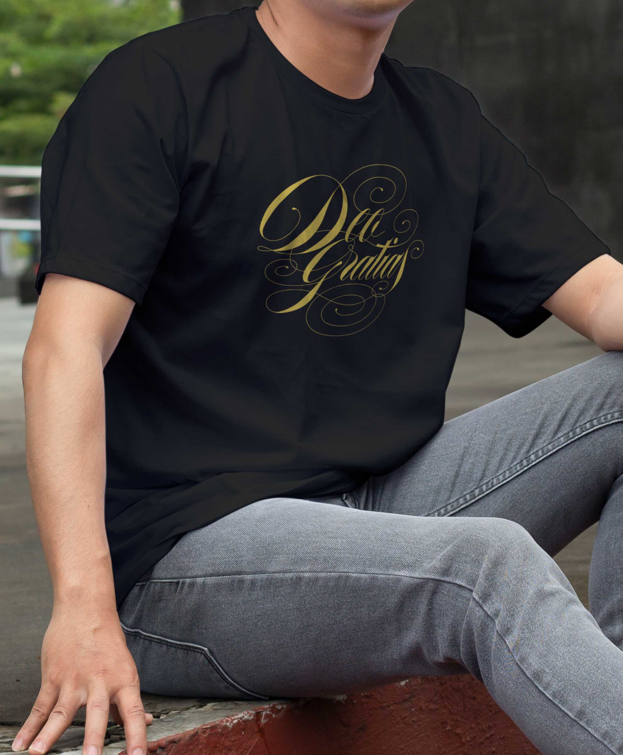 "Deo Gratias" Unisex heavyweight t-shirt