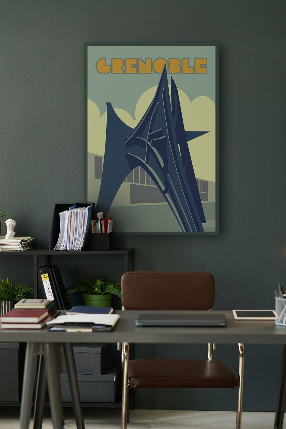 Calder's "Trois Pics", Monumental Statue in Grenoble, France