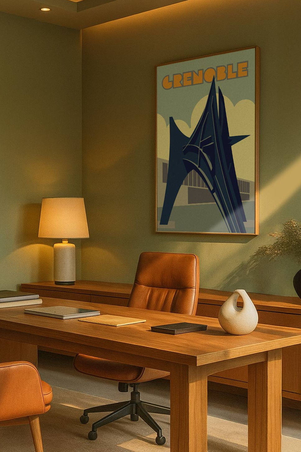 Calder's "Trois Pics", Monumental Statue in Grenoble, France