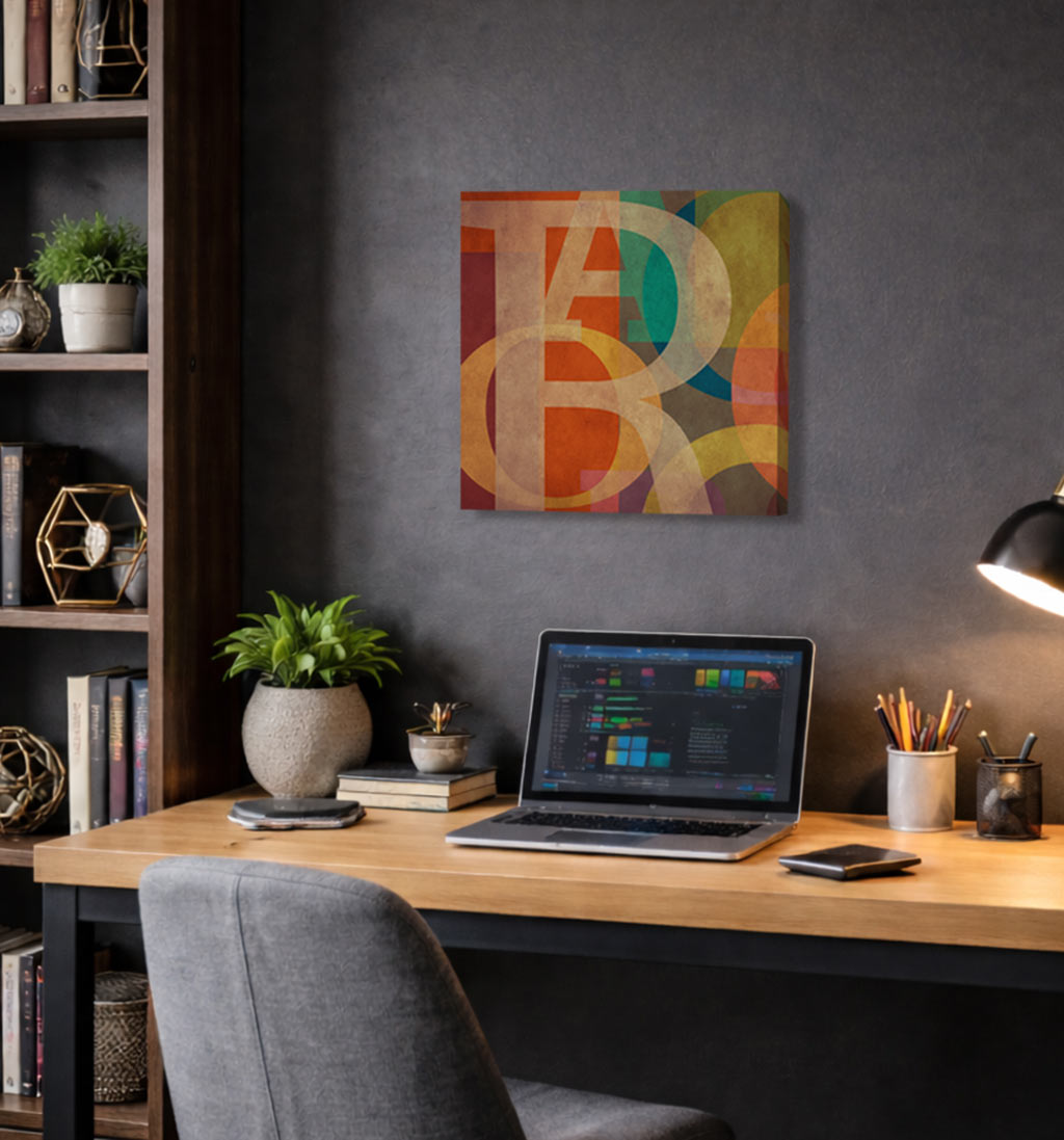 type montage square #1 in home office